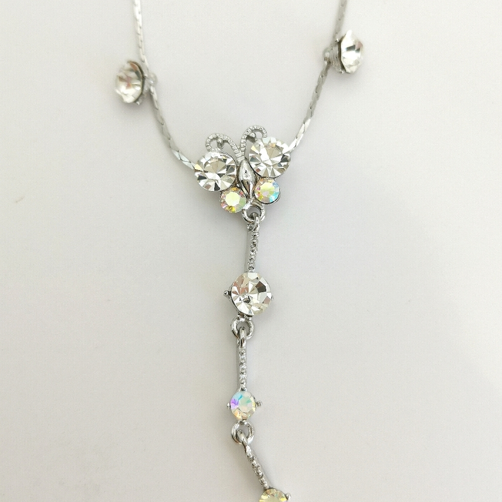 🆕 Crystal necklace  prom bridesmaid flower girl - Picture 6 of 6